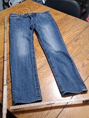 KUT FROM THE KLOTH Jeans Womens 4S SHORT BLUE STRAIGHT LEGS Preowned Used Denim